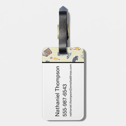 Wasserfarbe Harry Potter Icons Gepäckanhänger (Rückseite vertikal)