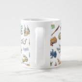 Wasserfarbe Harry Potter Icons Jumbo-Tasse (Rückseite)