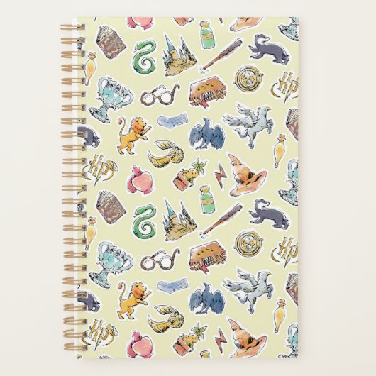 Wasserfarbe Harry Potter Icons Planer (Vorderseite)