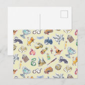 Wasserfarbe Harry Potter Icons Postkarte (Vorne/Hinten)