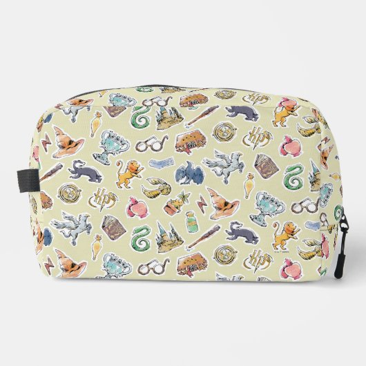 Wasserfarbe Harry Potter Icons Waschbeutel (Vorderseite)
