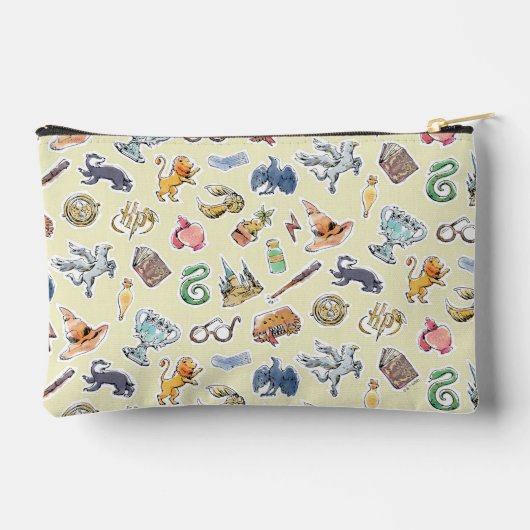 Wasserfarbe Harry Potter Icons Zubehörtasche (Rückseite)