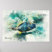 Wasserfarbe Hawaiianischer Tropischer Fisch - File Poster (Vorne)