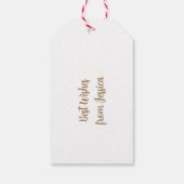 Wasserfarbe Heilig und Berries Weihnachten Geschenkanhänger (Rückseite)