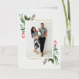 Wasserfarbe Heilig und Grün Frohe Weihnachten