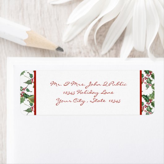 Wasserfarbe Heilige und rote Berries (Insitu)