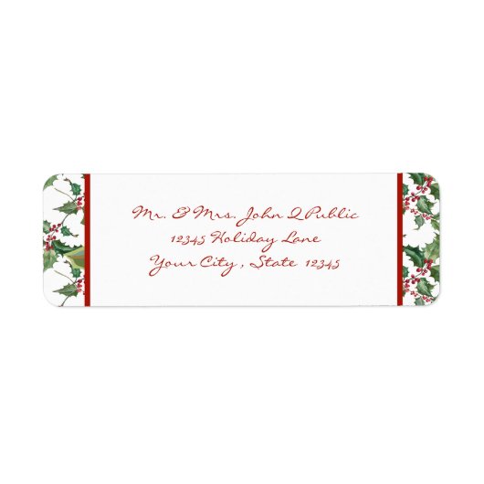 Wasserfarbe Heilige und rote Berries (Vorne)