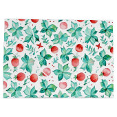 Wasserfarbe Heiße Kakao, Candy Cane Weihnachten Große Geschenktüte (Rückseite)