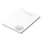 Wasserfarbe Heiße Schokolade Weihnachtsnotiz Notizblock (Rotiert)