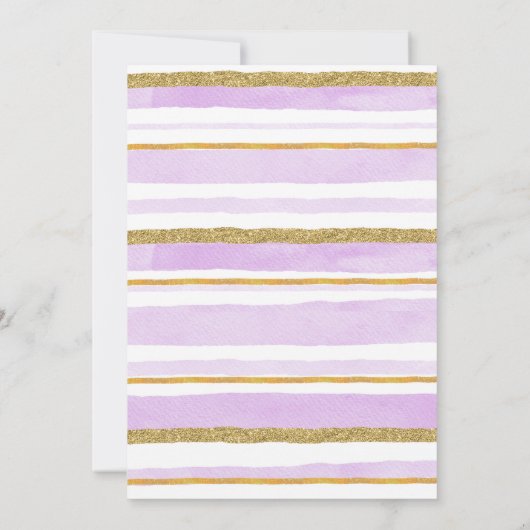 Wasserfarbe Heißluftballon Baby Girl Dusche Einladung (Rückseite)