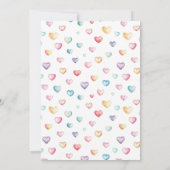 Wasserfarbe Heißluftballon Babydusche Einladung (Rückseite)