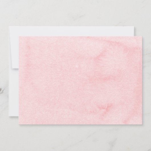 Wasserfarbe Heißluftballon Babydusche Einladung (Rückseite)