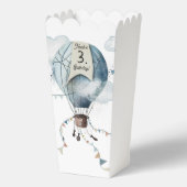 Wasserfarbe Heißluftballon // Kindergeburt Geschenkschachtel (Rückseite)