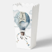 Wasserfarbe Heißluftballon // Kindergeburt Geschenkschachtel (Vorderseite)