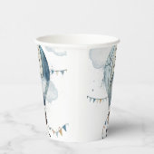 Wasserfarbe Heißluftballon // Kindergeburt Pappbecher (Rechts)