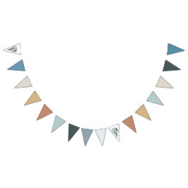 Wasserfarbe Heißluftballon // Kindergeburt Wimpelkette