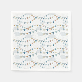 Wasserfarbe Heißluftballon Mix // Kindergeburt Serviette