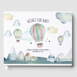 Wasserfarbe Heißluftballon Party Gästebuch