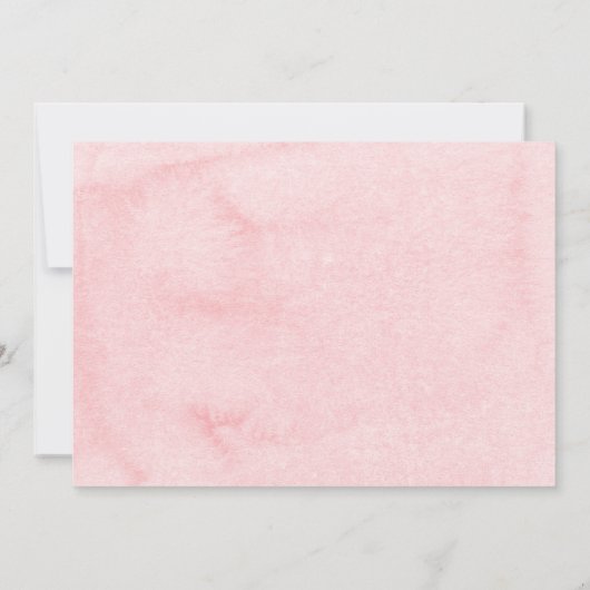 Wasserfarbe Heißluftballon Personalisiertes Geschi Mitteilungskarte (Rückseite)