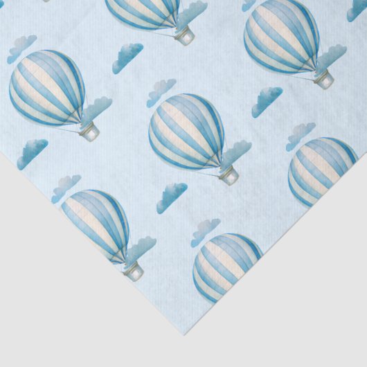 Wasserfarbe Heißluftballon Seidenpapier (Detail)