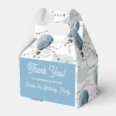 Wasserfarbe Heißluftballon weiß // Geschenkschachtel (Vorderseite)