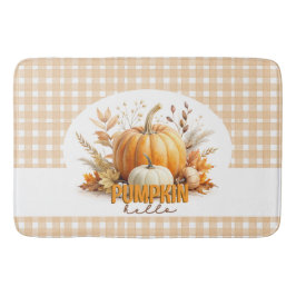 Wasserfarbe Hello Pumpkin, Happy Fall Y all, Herbs Badematte