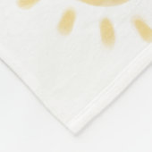Wasserfarbe "Hello Sunshine" Baby Milestone Fleecedecke (Ecke)