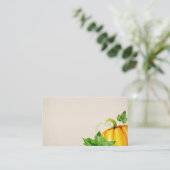 Wasserfarbe Herbst Erntedank Pumpen Platzkarte (Stehend Vorderseite)