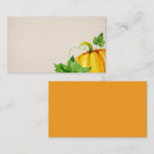 Wasserfarbe Herbst Erntedank Pumpen Platzkarte (Vorne/Hinten)