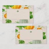 Wasserfarbe Herbst Erntedank Pumpen Platzkarte (Vorne/Hinten)