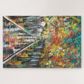 Wasserfarbe - Herbst kommt - Größe auswählen Puzzle (Horizontal)