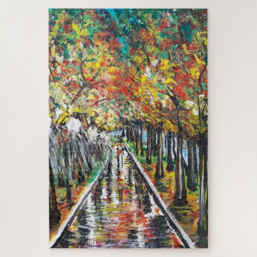 Wasserfarbe - Herbst kommt - Größe auswählen Puzzle (Vertikal)