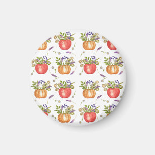 Wasserfarbe Herbst, Nahtlose Zusammensetzung. Magnet