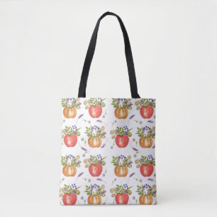 Wasserfarbe Herbst, Nahtlose Zusammensetzung. Tasche