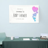 Wasserfarbe Herz Babydusche Schild (Messeveranstaltung)