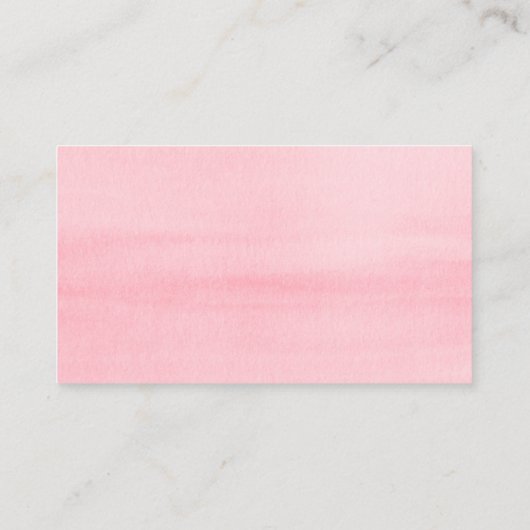 Wasserfarbe Herz Girl Babydusche Windelwanne Winde Begleitkarte (Rückseite)