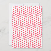 Wasserfarbe Herz Kleine Sweetheart Babydusche Einladung (Rückseite)