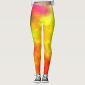Wasserfarbe/Herz Leggings (Vorderseite)