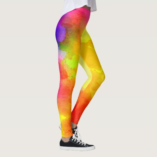 Wasserfarbe/Herz Leggings (Rechts)