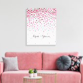 Wasserfarbe Herzenbrauen und -garten Leinwanddruck (Insitu (Wohnzimmer))