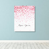 Wasserfarbe Herzenbrauen und -garten Leinwanddruck (Insitu (Holzboden))