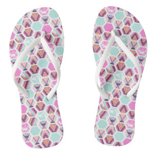 Wasserfarbe Hexagon-Muster Badesandalen