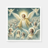 Wasserfarbe Himmlisch Wirt Angels Entdeckungsreise Serviette (Vorderseite)