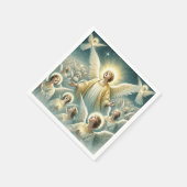 Wasserfarbe Himmlisch Wirt Angels Entdeckungsreise Serviette (Ecke)