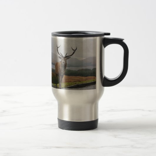 Wasserfarbe-Hirsch Reisebecher (Rechts)