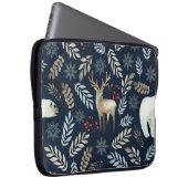 Wasserfarbe Hirschbär Hand gezogen Laptopschutzhülle (Vorne Rechts)