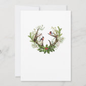 Wasserfarbe Hirsche Mistletowein Weihnachtsfest Pa Einladung (Rückseite)