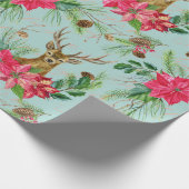 Wasserfarbe Hirschweifsmuster Geschenkpapier (Ecke)