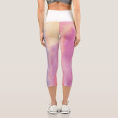 Wasserfarbe Hochwaisted Capris (Rückseite)