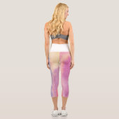 Wasserfarbe Hochwaisted Capris (Rückseite)